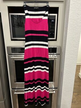 INC International Concepts, Black & White Striped dress